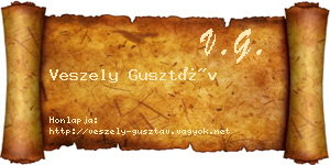 Veszely Gusztáv névjegykártya