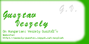 gusztav veszely business card